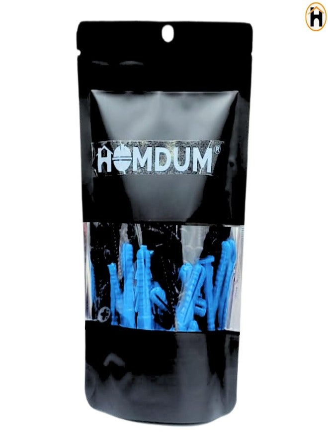 Homdum Nylon Plug with Screws 1 1/2 inch (38 mm screw with plastic sleeve) Pack of 100. (1 1/2") - Image 2